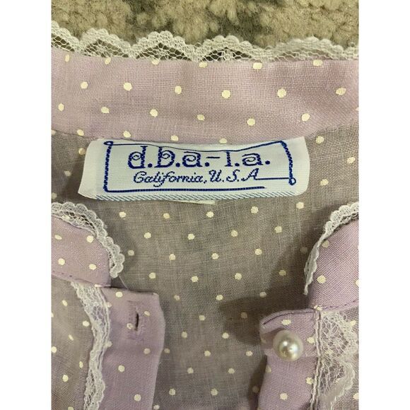 Vintage 50s 60s D.B.A. L.A. Ruffle Dress - Picture 4 of 11